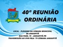 40ª Reunião Ordinária 08/11/2022 às 18:30h